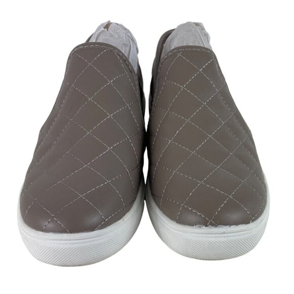 Mountain Sole Women's Slip On Sneaker Shoes Quilted Taupe/Gray Ladies 7.5 - Picture 5 of 13
